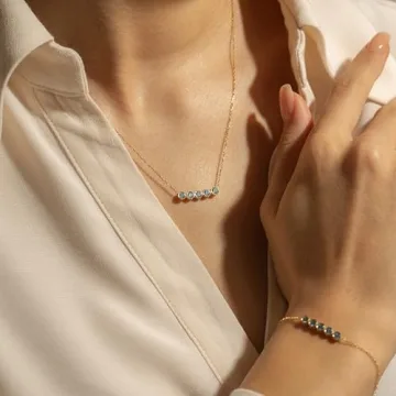 Elegant Birthstone Necklace for Moms and Family