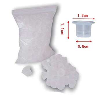Pigment Cups for Microblading,New Star Tattoo 300pcs/bag 13mm Medium Tattoo Ink Rings Disposable for Microblading Pigment Cups