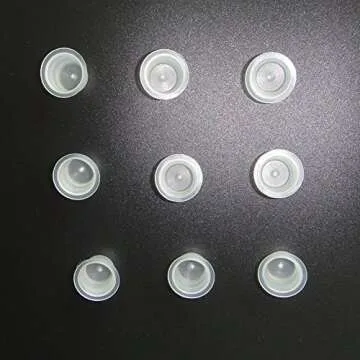 Pigment Cups for Microblading,New Star Tattoo 300pcs/bag 13mm Medium Tattoo Ink Rings Disposable for Microblading Pigment Cups