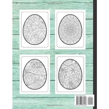 Easter Egg Coloring Book: An Adult Coloring Book With 50 Decorative Easter Eggs To Color | Spring Gi...