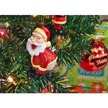 Tree Buddees Funny Mooning Santa Claus Christmas Tree Ornament