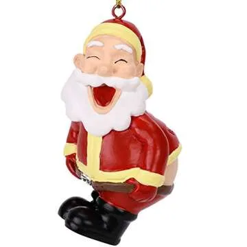 Funny Mooning Santa Claus Ornament for Christmas Trees