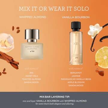 MIX:BAR Vanilla Bourbon Hair + Body Mist + Bedroom Linen Spray 5oz.