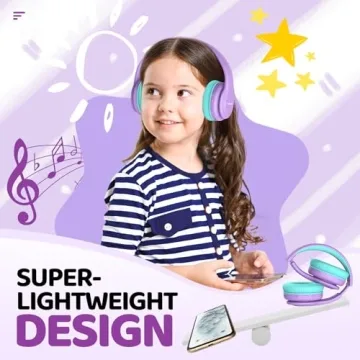 JoySpark Kids Bluetooth Headphones – Safe & Lightweight