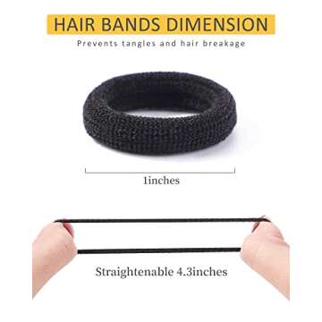 Jollybows 300pcs Baby Hair Ties - Stylish and Durable Elastic Hair Accessories