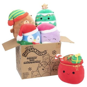 Squishmallows Original 5-Inch Mystery Box 5 Pack - Official Jazwares Plush - Collectible Soft & Squi...