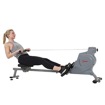 Sunny Health & Fitness Silent Magnetic Rowing Machine - Compact, Quiet, Effective Full Body Workouts...