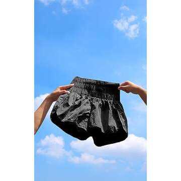 ODODOS Women's High Waisted Athletic Shorts for Comfort