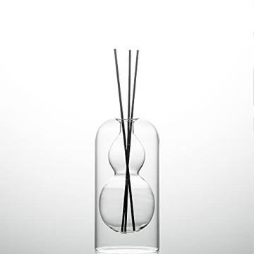 Elegant Glass Reed Diffuser Set for Essential Oils - 2pcs