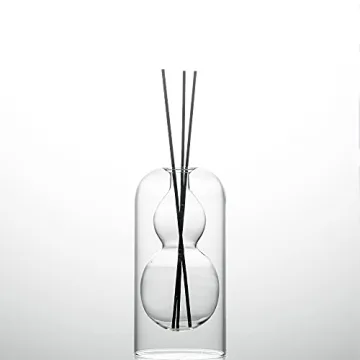 Elegant Glass Reed Diffuser Set for Essential Oils - 2pcs