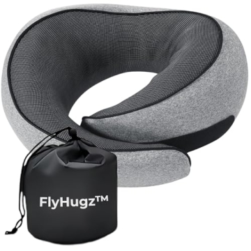 FlyHugz™ Neck Travel Pillow - Compact Memory Foam Support for Travel Comfort