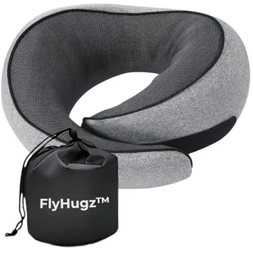 FlyHugz™ Neck Travel Pillow - Compact Memory Foam Support for Travel Comfort