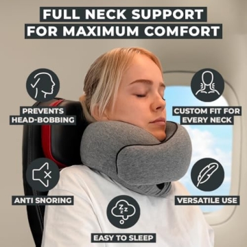 FlyHugz™ Memory Foam Travel Neck Pillow