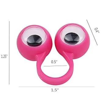 3 otters Eyeball Ring, 25PCS Eye Finger Puppets Eye Monster Finger, Party Favors, Teachers Prizes, B...