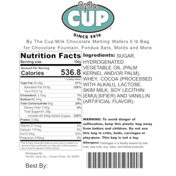 By The Cup Milk Chocolate Melting Wafers 5 lb Bag