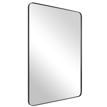 ANDY STAR Wall Mirror for Bathroom, Mirror for Wall with Black Metal Frame 22" X 30", Decorative Wal...
