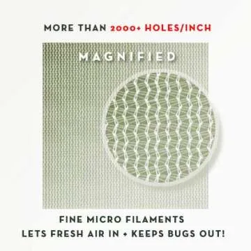 The Original Drawstring Baby Mosquito Net for Strollers, Car Seats, Bassinets and Carriers - Ultra Fine Mesh Protection Against Mosquitos, No-See-Ums, and Wasps - no Harmful Chemicals.