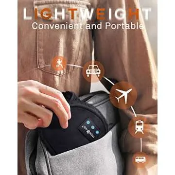 MUSICOZY Bluetooth Headphones Earmuffs Ear Warmers Wireless Headphones EarMuffs, Built-in HD Speakers and Microphone with Carry Bag for Biking Running Cool Tech Gadgets Gifts for Winter