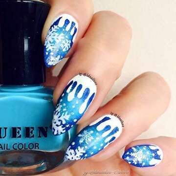 PUEEN Super Intense Nail Polish for Nail Stamping Nail Color Lacquer - Set of 12 Colors -BH000934