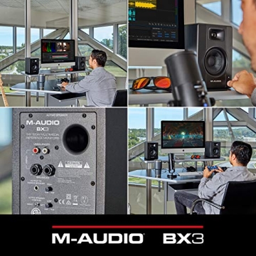 M-Audio BX3 3.5" Studio Monitors with 120W Output