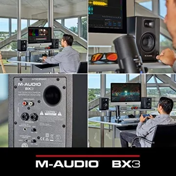 M-Audio BX3 3.5" Studio Monitors with 120W Output
