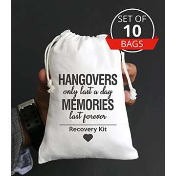Hangover Bags - 10pc Favor Bags for Memorable Events