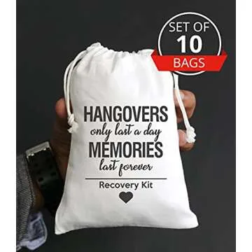 Hangover Bags - 10pc Favor Bags for Memorable Events
