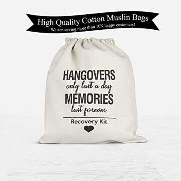 Hangover Bags - 10pc Favor Bags for Memorable Events