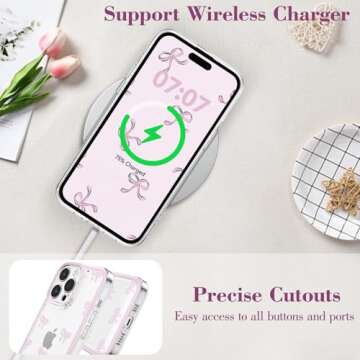 EYZUTAK Cute Bowknot Case for iPhone 12 Pro Max