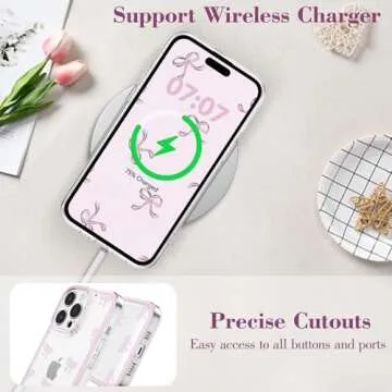 EYZUTAK Cute Bowknot Case for iPhone 12 Pro Max