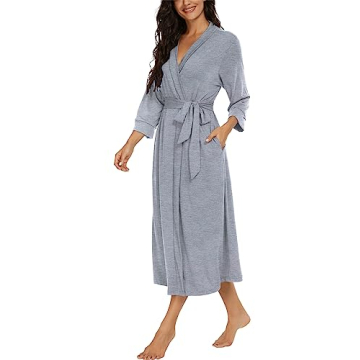 VINTATRE Lightweight Knit Bathrobe for Ladies