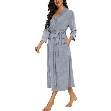 VINTATRE Lightweight Knit Bathrobe for Ladies