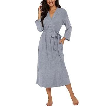 VINTATRE Lightweight Knit Bathrobe for Ladies