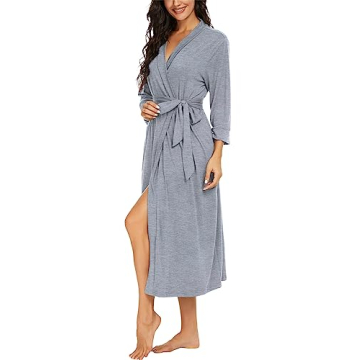VINTATRE Lightweight Knit Bathrobe for Ladies