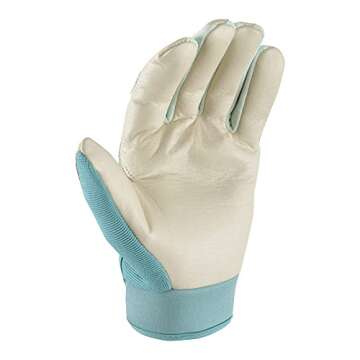 Wells Lamont Women's Hybrid Work/Gardening Gloves | Water-Resistant HydraHyde Leather | Small (3204S...