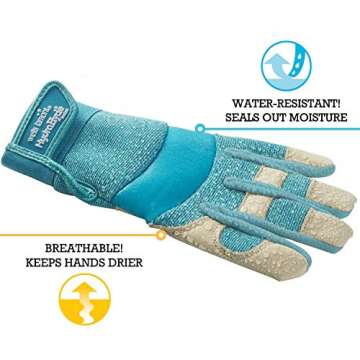 Wells Lamont Women's Hybrid Gardening Gloves | Stylish & Durable