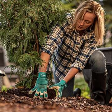 Wells Lamont Women's Hybrid Gardening Gloves | Stylish & Durable