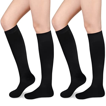 Stylish Black Knee High Socks for Women - Comfort & Fashion