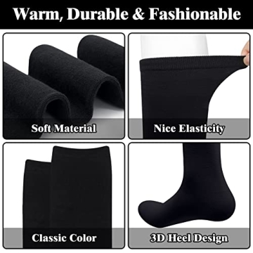 Black Knee High Socks for Women - Stylish Comfort