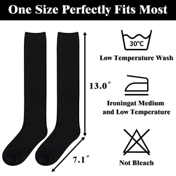 Black Knee High Socks for Women - Stylish Comfort