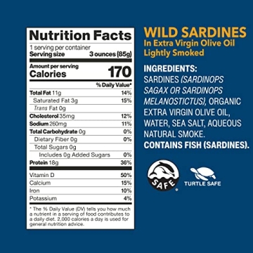 Wild Planet Wild Sardines in EVOO - Sustainably Caught
