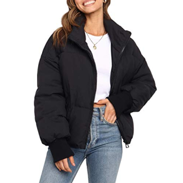 Stylish MEROKEETY Women's Winter Puffer Jacket for Comfort
