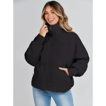 Stylish MEROKEETY Women's Winter Puffer Jacket for Comfort