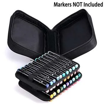 BTSKY 40 Slot Double-Ended Marker Case & Organizer