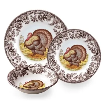 Spode Woodland Dinner Plate - Turkey Design for Holidays