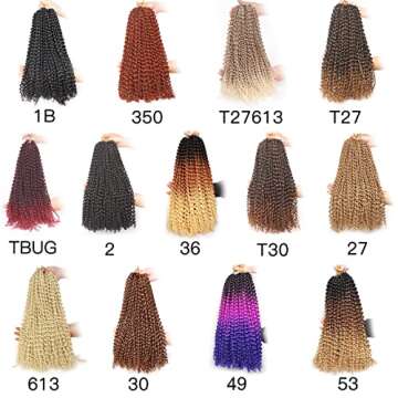Leeven Ombre Brown Passion Twist Crochet Braids Hair 18 Inch