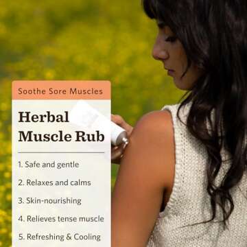 Moon Valley Organics Herbal Muscle Rub for Natural Relief of Aches and Pains