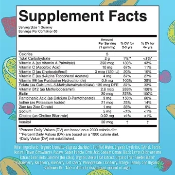 MaryRuth Organics Kids Multivitamin Gummies 60 Count 2 Pack