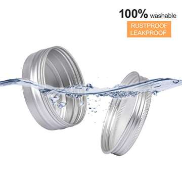 Aluminum Tin Cans, 24PCS 2 Oz Metal Round Containers Screw Lid Empty Small Travel Tins for Candles, Salve, Cosmetics