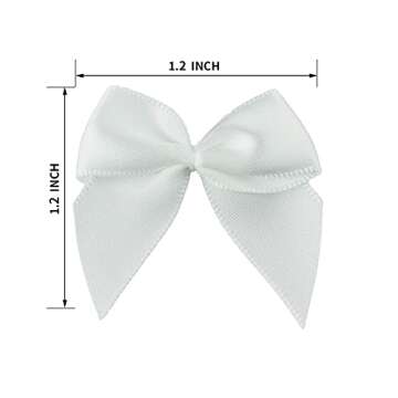 50 Pcs Boutique Mini Satin Ribbon Bows for Crafting